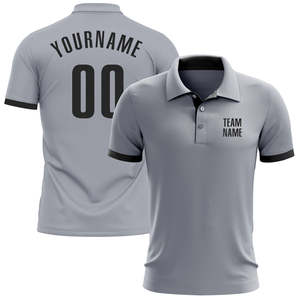 Polo personnalisé imprimé par sublimation 100% polyester, vêtements de sport de golf, uniforme d'équipe de club, vente en gros OEM, nom et logo personnalisés - Product Image 1