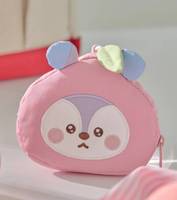 Porte-clés BT21 Peach Holic avec pochette visage, figurine, CD de musique K-Pop, en plastique et papier, en coréen, pour tous les âges, modèle KR BW-154, objet de collection