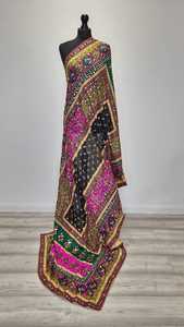 Women's <b>Silk</b> Embroidered Floral Reversible Long <b>Scarf</b> Traditional <b>Scarves</b> Shawls & Hijab Pattern for Daily Wear All Seasons - Product Image 4