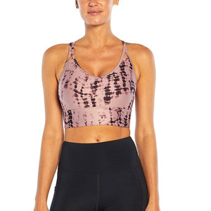 Wholesale Women's High Support Sports Bra Removable Pads Spandex/Nylon Material Comfortable New Design Unique Color for Yoga - Product Image 4