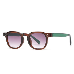 2025 Custom Logo Fashion Vintage UV400 <b>Square</b> <b>Sunglasses</b> Leopard Small Frame <b>Sunglasses</b> Men Women - Product Image 2