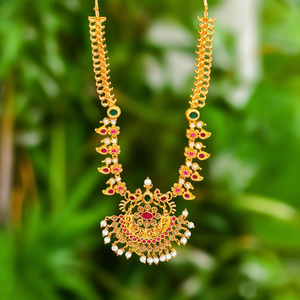 Fashion Jewelry Sets Peacock Matte Gold Short Necklaces - Product Image 3