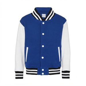 Veste universitaire en tissu de laine personnalisée, style streetwear pour lycée, vente en gros, unisexe, décontractée, type bomber - Product Image 5