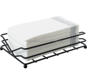 Support de mouchoirs en métal le plus tendance porte-serviettes en métal fini plaqué or panier de serviettes de bonne qualité à bas prix - Product Image 4