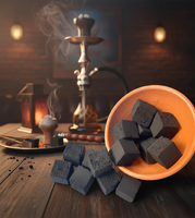 Briquettes de charbon de coco pour chicha améliorent la qualité du tabac à chicha grâce à une longue durée de combustion et à un arôme pur.