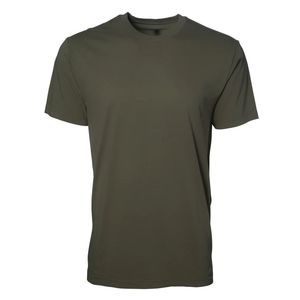 T-shirt homme vert olive uni à col rond et manches courtes en coton doux, décontracté, basique, léger, respirant, pour l'été et le quotidien - Product Image 1