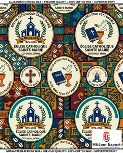 Premium African Wax Print Fabric Manufacturer for Church Anniversary Celebration Event Uniform Textile Supplier - Product Image 3