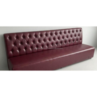 Canapé banquette de restaurant en cuir Buffalo style Chesterfield pour mobilier d'hôtel et de restaurant, Nouveauté 2026
