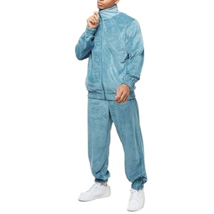 Conjunto Deportivo de Alta Calidad para Hombre, Pantalones Deportivos para Correr, con Logotipo Personalizado, Azul, Ropa Deportiva de Terciopelo, Chándal de Terciopelo para Hombre, Trajes Deportivos 2026 - Product Image 2