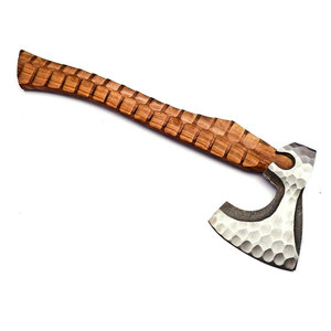 Hache Viking en acier inoxydable faite à la main, hache tactique, hache barbue, hache de survie avec fourreau en cuir - Product Image 2