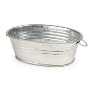 Seau à glace rond décoré en métal galvanisé le plus vendu avec poignée en bois pour les fêtes et les célébrations de mariage - Product Image 4