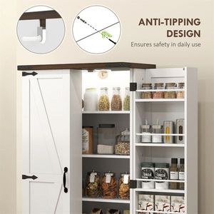 Mobile dispensa moderno in legno massello con pannelli in MDF e compensato - Product Image 5