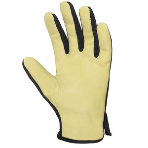 Gants de jardin en cuir sur mesure pour hommes et femmes, pour travaux extérieurs et sécurité, avec manchette élastique - Product Image 2