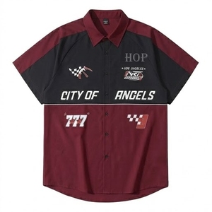 Chemise de course automobile, broderie par sublimation, uniformes d'équipe, vêtements de travail durables pour mécaniciens, chemise anti-plis pour box, chemise avec logo personnalisé - Product Image 3