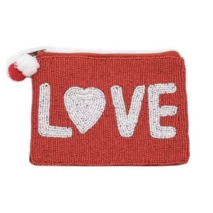 Porte-monnaie en perles de rocaille d'inspiration bohème HEART pour femmes, avec détails faits main et couleurs vibrantes, pour un sac de mode unique - Product Image 6