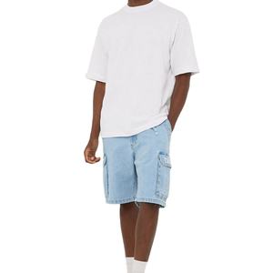 Pantalones cortos de mezclilla 100% algodón al por mayor, estilo streetwear, lavado a la piedra, vintage para hombre - Product Image 5