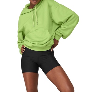 OEM 2025 Women's Custom Logo Cotton Hoodie Oversized French Terry Streetwear Pullover Pocket with Adjusted <b>Strings</b> for Winter - Product Image 1