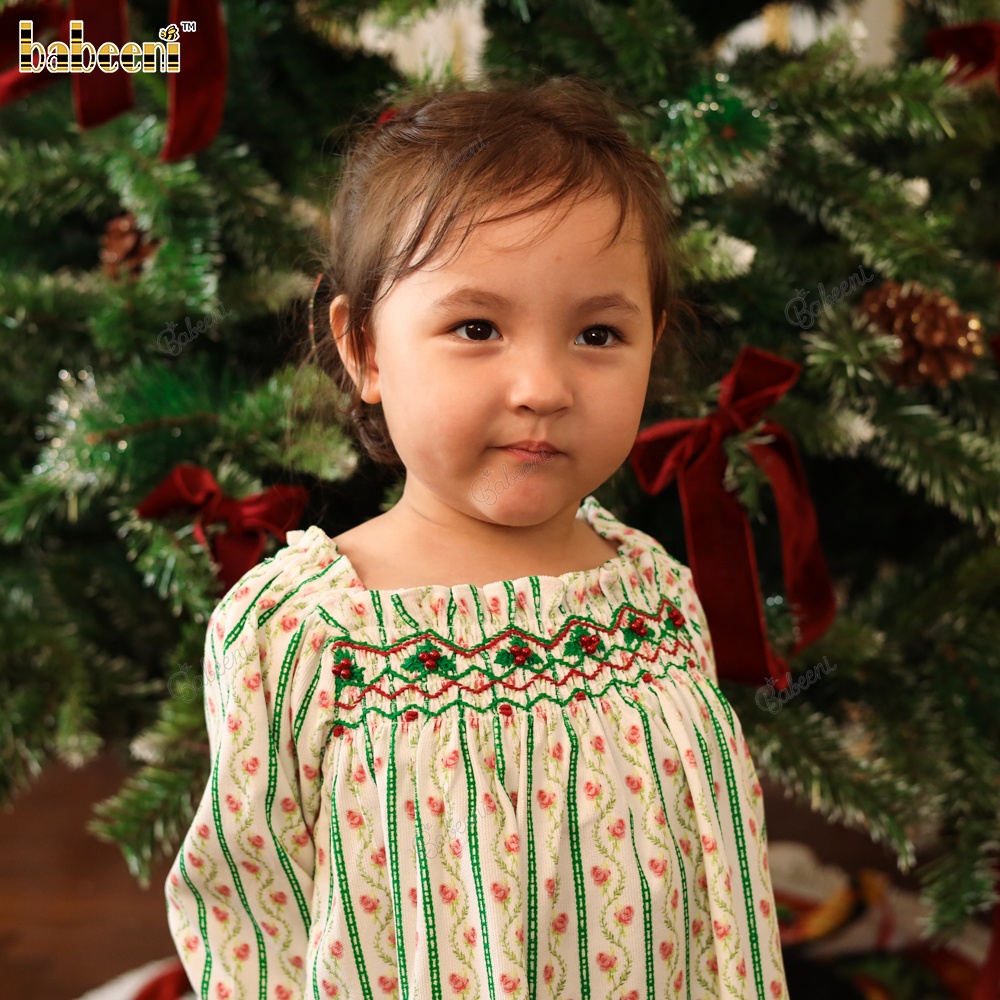 white christmas dresses Red Cord Dress with Pearl Collar – The Sugarplum Tree main image 1