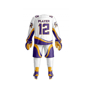 Ensembles d'uniformes de hockey sur glace 100 % polyester respirants, antibactériens, de haute qualité, nouveau style, pour adultes unisexes, OEM anti-bactérien - Product Image 2