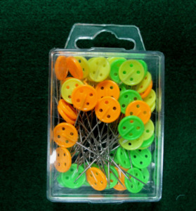 AA0154 Head pins Button style | Head Pins Peach Heart | For Dressmaker, Craft, Sewing Project and DIY Decoration - Product Image 5