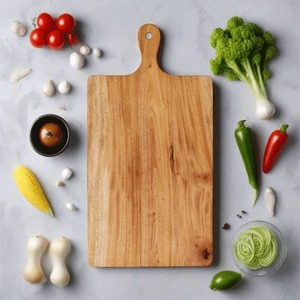 Planche à découper en bois naturel, forme rectangulaire, épaisseur 1,5 cm, écologique, passe au lave-vaisselle - Product Image 6