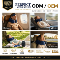 Sac de rangement pour couverture en polaire à prix ultra-bas, ensemble de couverture de voyage 3-en-1, adapté aux voyages en avion avec logo brodé personnalisé