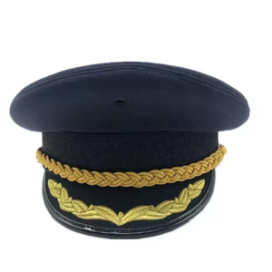 Gorra de Pico Bordada para Uniforme Ceremonial de Primera Calidad, Estilo Táctico Europeo Clásico, Bordado a Mano con Trenza Dorada, 100% Algodón - Product Image 4