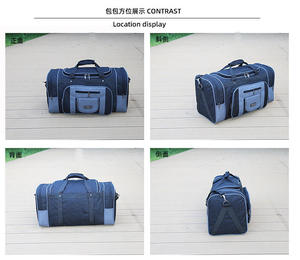 Heavy Duty Multi-Pocket Canvas Travel Duffle <b>Bag</b> Large Capacity Weekend Luggage <b>Bag</b> for Men Women <b>Overnight</b> Trip Grey - Product Image 6