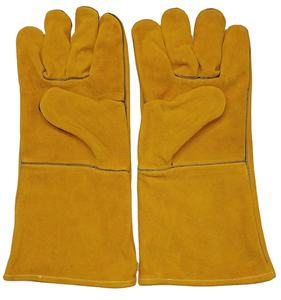 Guantes de soldadura de cuero dividido de vaca negra XL de primera calidad, protección de seguridad para las manos superiores, anticortes, ignífugos, antideslizantes, al mejor precio - Product Image 3