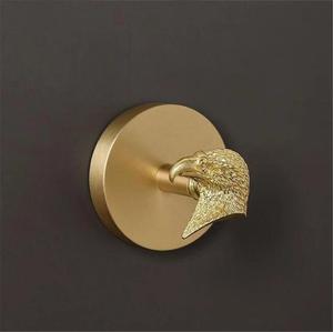 Metal Bird <b>Wall</b> <b>Hook</b> Decorative Gold Animal Coat Hanger Round Metal Towel Peg Luxury Nature Hardware Wholesale - Product Image 2