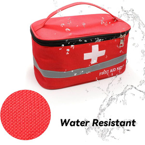 Bolsa organizadora médica de cuero PU duradero para almacenamiento de medicamentos de emergencia, botiquines de primeros auxilios y viajes, a la venta a precio de mayoreo. - Product Image 3