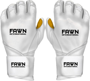Gants de frappe de baseball en cuir pour jeunes et adultes, unisexes, logo et design personnalisés, ambidextres, haute qualité, usage professionnel - Product Image 1