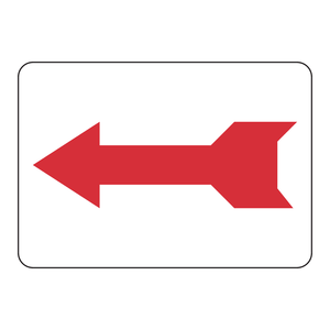 Panneau de signalisation de sécurité directionnel flèche gauche Brady durable pour intérieur/extérieur pour les lieux de travail - Product Image 3