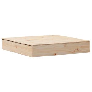 Parc de jeu carré en bois de pin massif naturel, durable, pour enfants - Product Image 6
