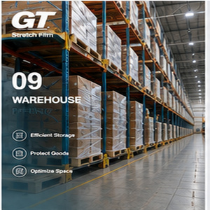 LLDPE Transparent Stretch Film 200m 50cm Moisture Proof Easy-to-Use Protective Soft Packaging <b>Pallets</b> for Many Products Casting - Product Image 3