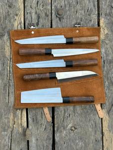Handmade High Quality 5-Piece Stainless Steel Chef <b>Knives</b> Customized Handle <b>Sharp</b> Serrated Edge for Multi-Purpose Eco-Friendly - Product Image 4
