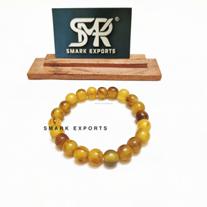 Bracelet jonc rond en résine jaune fait main avec modèle d'ange, bijoux de mode pour femmes et filles - Product Image 2