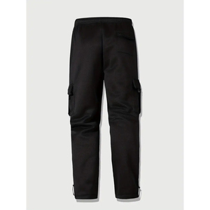 Pantalon de jogging cargo en coton épais pour homme, coupe ample, multipoches, style streetwear, avec logo personnalisé - Product Image 2