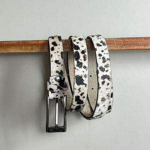 Luxury Handmade <b>Belts</b> Western Cowboy Genuine Cowhide Leather <b>Belt</b> With Hair on Design Manufacturer and Wholesaler - Product Image 6