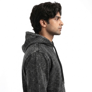 Sudadera con Capucha para Hombre de la Mejor Calidad, Totalmente Personalizada, con Lavado Ácido, Diseño Personalizado para Ropa Urbana en Invierno, Pedido Mínimo 2 Piezas - Product Image 2