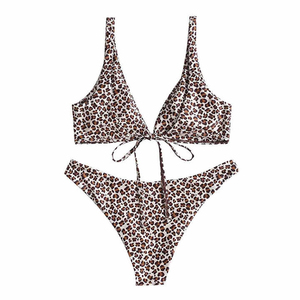 Vente en gros d'usine, ensemble de bikini personnalisé pour filles, dernier design, ensemble de bikini uni pour femmes, prix de gros - Product Image 2