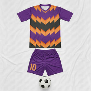 Offre Spéciale – Ensemble d'uniformes de football personnalisables et respirants 100 % polyester avec impression numérique – Édition été – Nom d'équipe personnalisé - Product Image 6