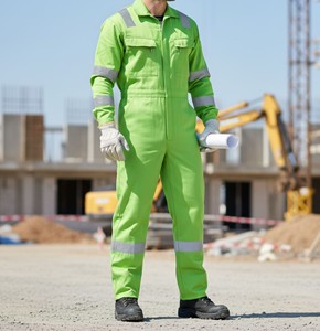 Safety Reflective <b>Overall</b> Uniform with Premium Fabric for Industrial Workers and Technicians - Product Image 2