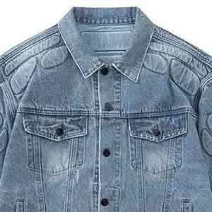 Custom Casual Denim Jacket Factory Wholesale Women Big and Tall Big & Tall Trucker Jacket Ladies Jacket Jeans 100% Cotton <b>Shell</b> - Product Image 3