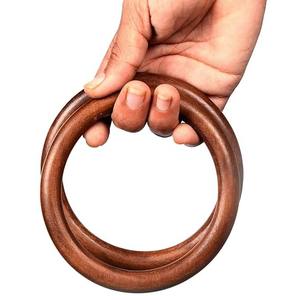 Poignées de sac en bois rondes, cadre en bois pour sac, faites à la main, colorées, fabriquées en Inde - Product Image 1