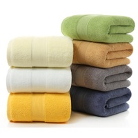 Toallas de Baño Absorbentes de Agua de Diseño Nuevo y Alta Calidad, Personalizadas OEM, al por Mayor, de Color Sólido, para Hotel, Spa, Hogar y Baño, de Algodón