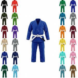 Uniforme de Jiu Jitsu Brasileño (BJJ) Personalizado, Reforzado con Tela, Color Liso, para Niños y Adultos, Ligero y Cómodo para Entrenamiento - Product Image 1