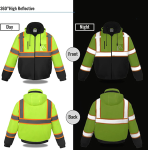 Veste de sécurité hivernale haut de gamme réfléchissante pour le froid, fabrication en gros - Product Image 6