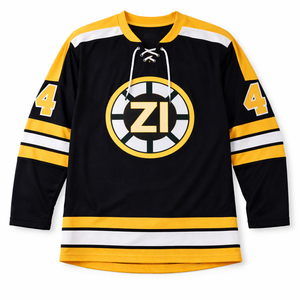 Camiseta de fútbol americano de malla negra y amarilla para hombre, estilo oversize, jersey deportivo de manga larga personalizado para compradores estadounidenses - Product Image 6