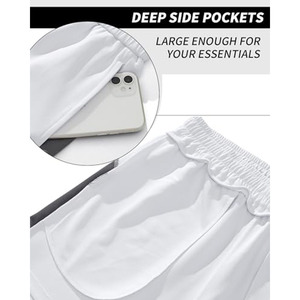 Shorts de sport pour homme, coupe ajustée, séchage rapide, avec logo personnalisé, taille élastique, couleur unie, pour la course à pied et la gym. - Product Image 4
